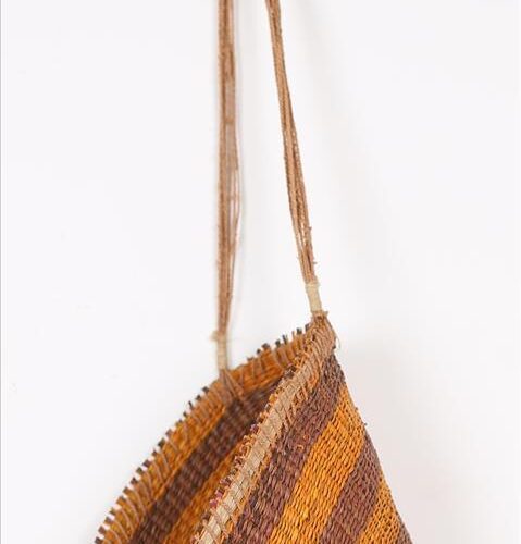 hand woven dilly bag basket earth dyes